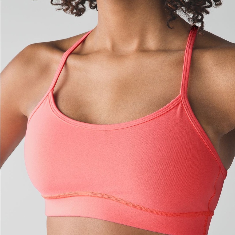 Lululemon Flow Y Bra size 6 red/pink
